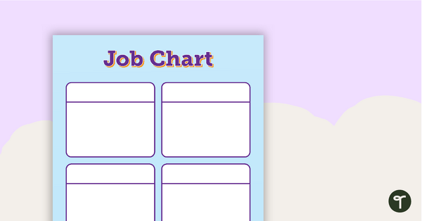 Pencils - Job Chart teaching resource
