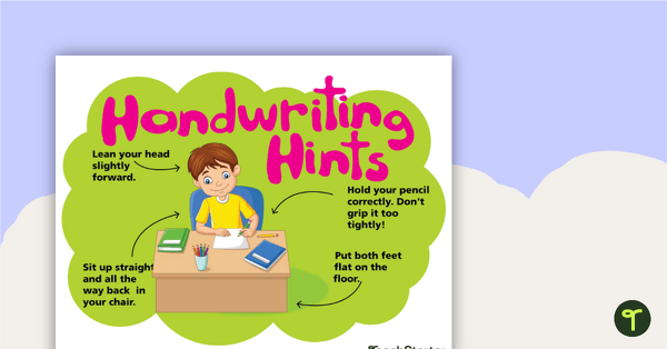 Go to Handwriting Hints Poster teaching resource