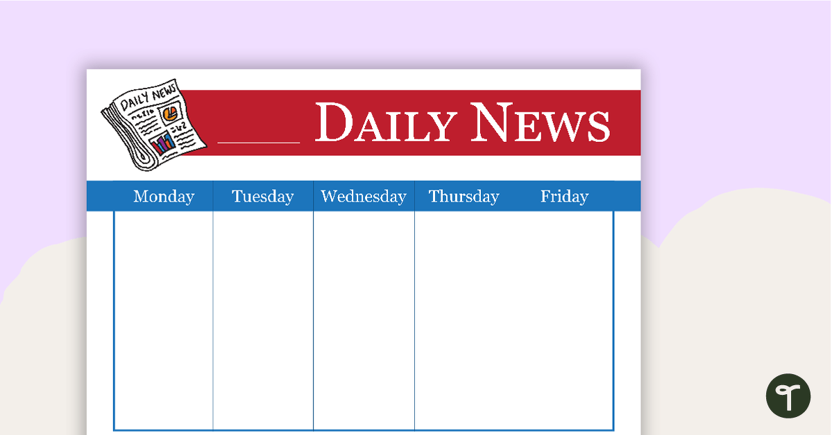 Daily News Chart teaching resource