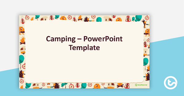 Camping – PowerPoint Template teaching resource