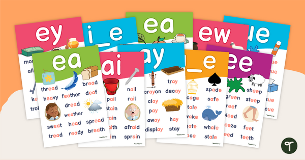 Image of Vowel Digraphs Poster Pack