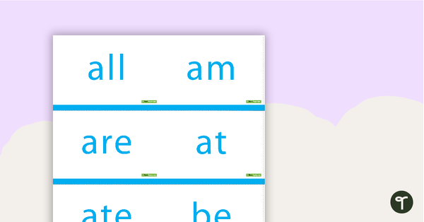 Go to Dolch Sight Word Flashcards - Primer teaching resource