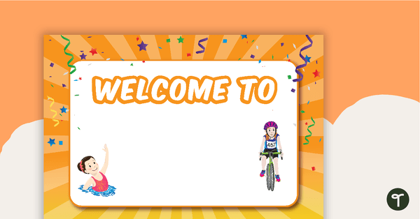 Go to Champions - Welcome Sign and Name Tags teaching resource