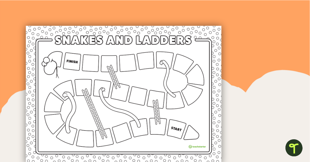 Make & Play Snakes n Ladders Game - Place Value & Counting - 2