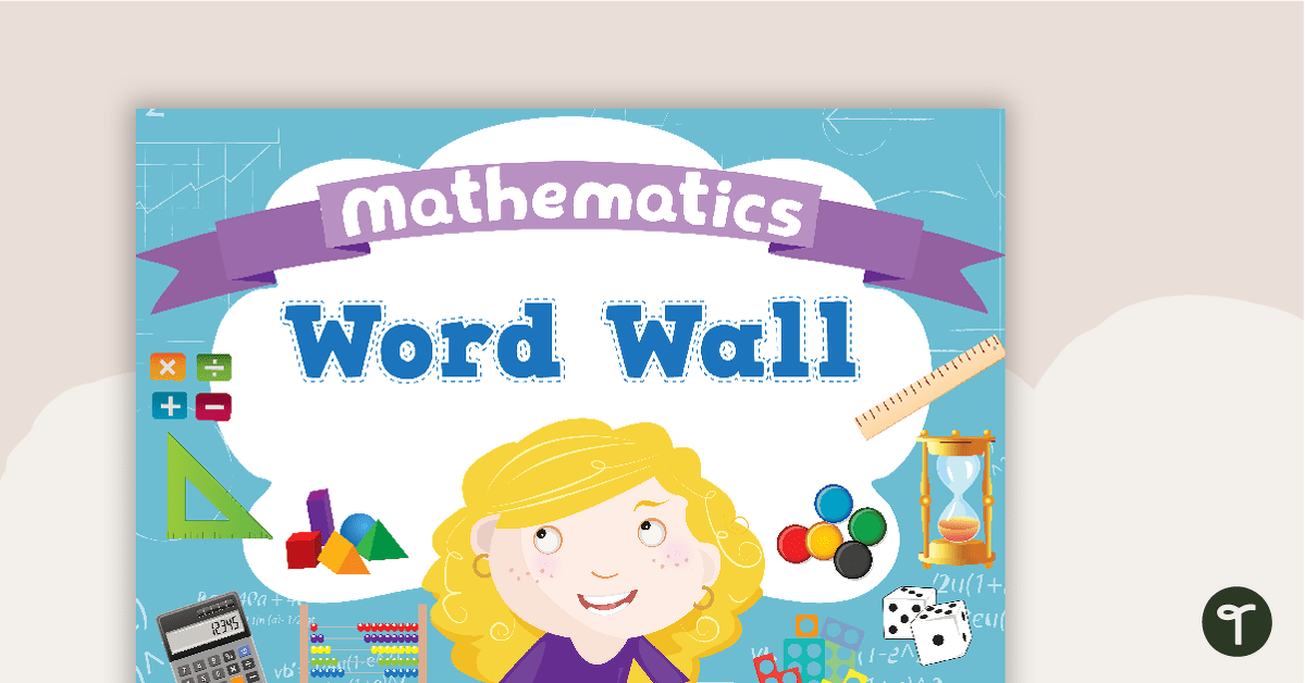 Mathematics Word Wall teaching resource