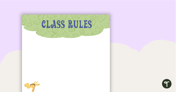 Go to Giraffes - Class Rules teaching resource