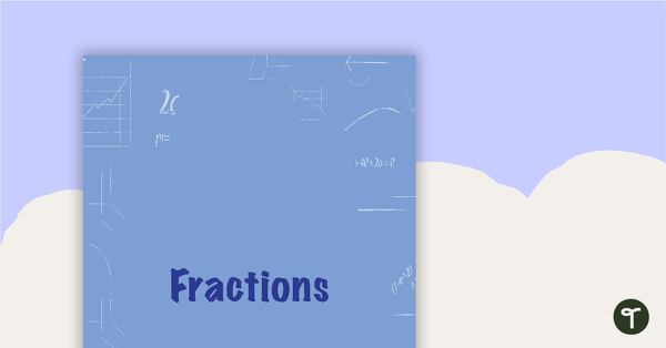 Preview image for Goal Labels - Fractions (Middle Elementary) - teaching resource