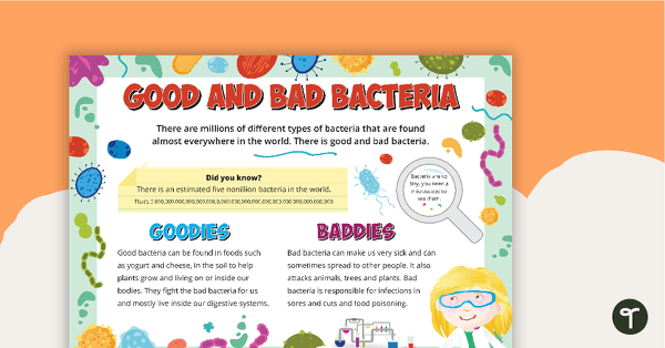 Preview image for Microorganisms - Good and Bad Bacteria Poster - teaching resource