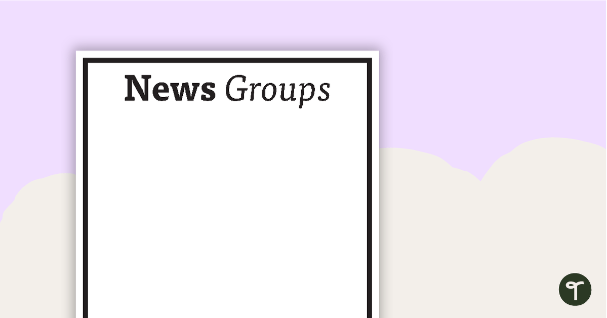 News Group Page Border teaching resource