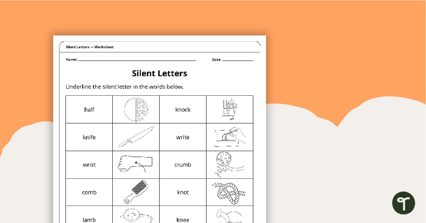 Preview image for Silent Letters Worksheet Pack - teaching resource