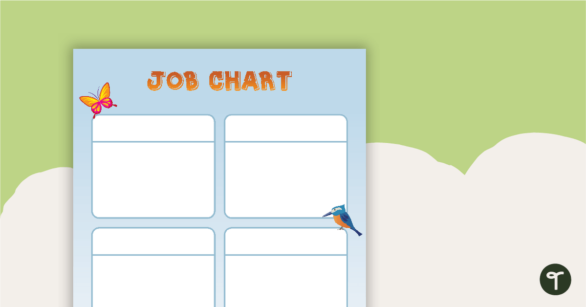 Animals - Job Chart teaching resource