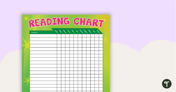 Student Reading Chart teaching resource