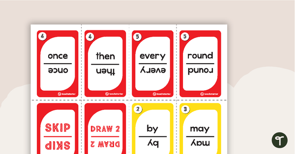 Image of Dolch Words Card Game – Classroom Game