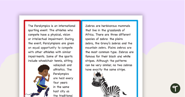 Go to Informative Paragraphs Sequencing Activity teaching resource