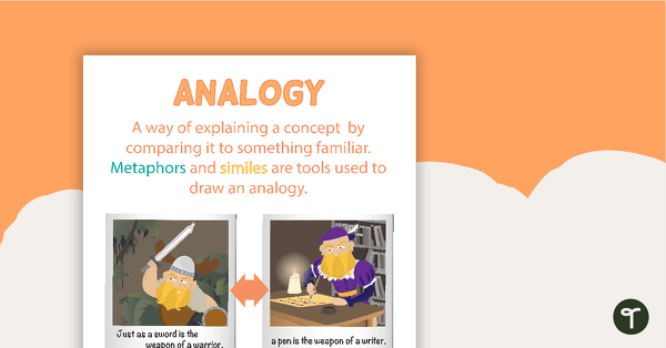 Preview image for Analogy- Literary Technique Poster - teaching resource