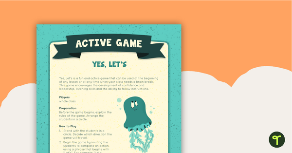 Preview image for Yes Let's! Active Game - teaching resource