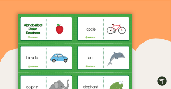 Preview image for Alphabetical Order Dominoes - teaching resource