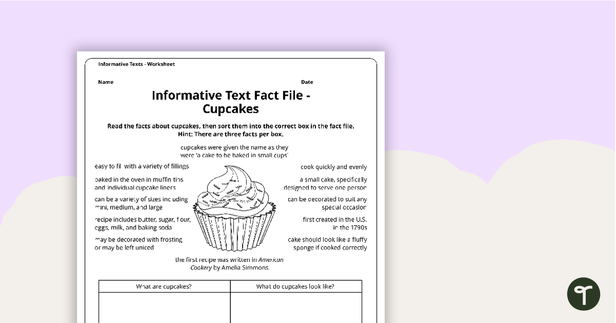 Informative Texts Writing Tasks - Fact Files and Scaffolding Template teaching resource