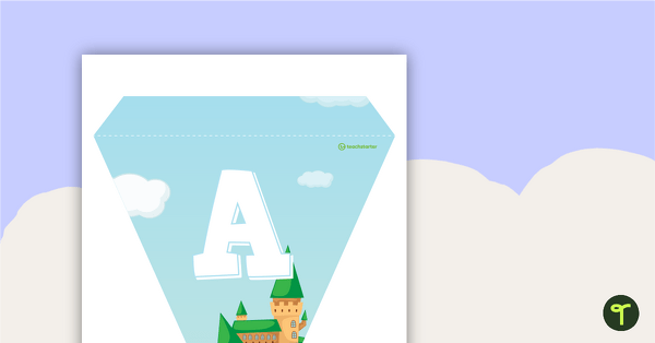 Go to Fairy Tales and Castles - Letters and Number Bunting teaching resource