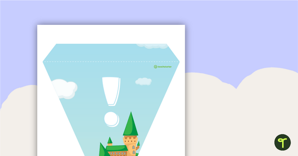 Fairy Tales and Castles - Letters and Number Bunting teaching resource