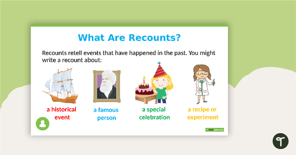 Preview image for Introduction to Personal Recounts PowerPoint - teaching resource