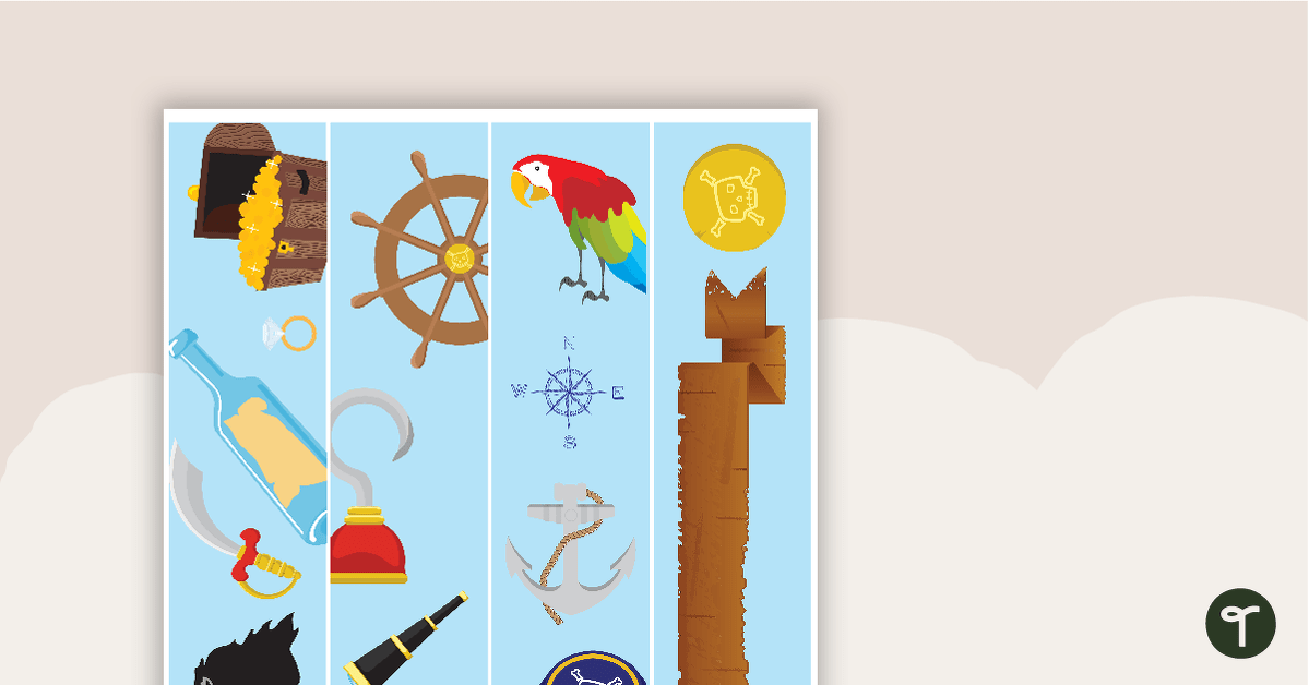 Pirate Blank Banner - Border Trimmers teaching resource