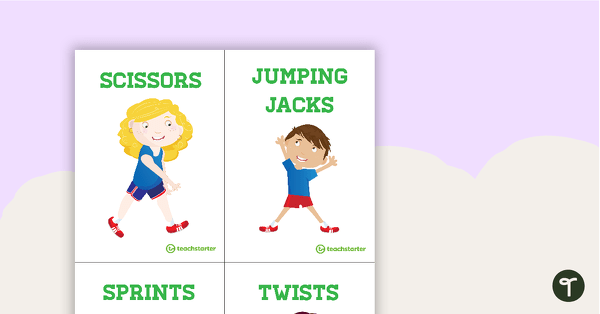 Go to 24 Fitness Exercise Cards teaching resource
