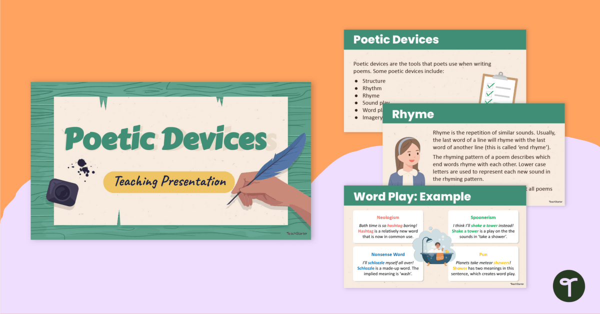 Poetic Devices Teaching Slides teaching resource