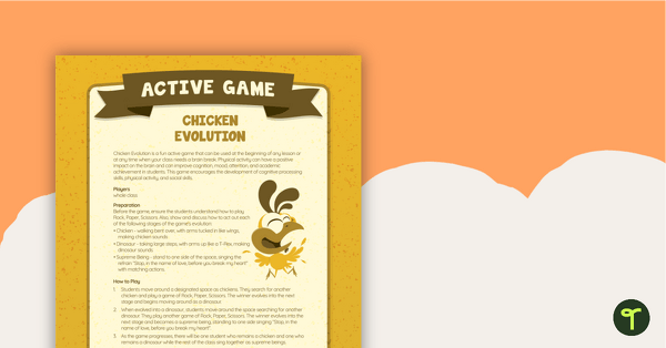 Chicken Evolution Active Game teaching resource