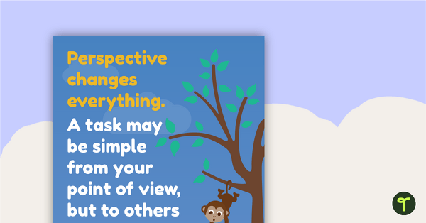 Go to Perspective Changes Everything - Poster teaching resource