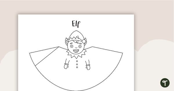 Go to Elf Tree Topper Template teaching resource