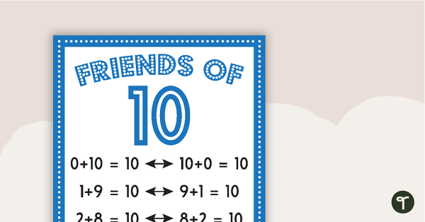 Preview image for Friends of... 1 to 10 Addition Poster - teaching resource
