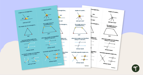 Advanced Angles Factsheet teaching resource