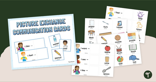Go to Picture Exchange Communication Cards teaching resource
