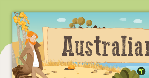 Australian Gold Rush Display Banner teaching resource