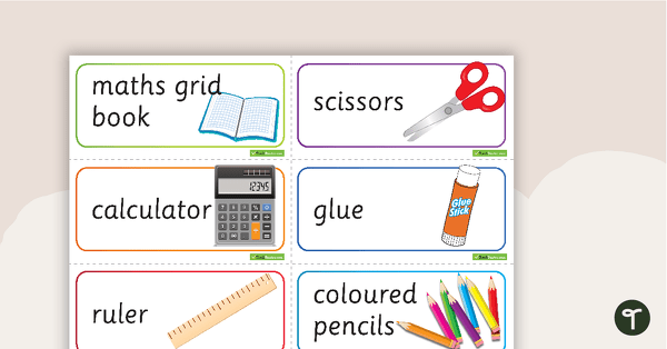 Image of Classroom Equipment Cards
