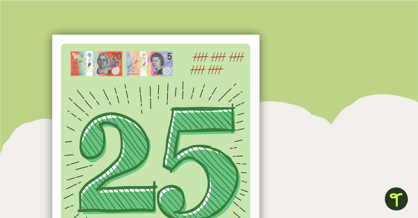 Numbers 1-30 Posters - Money, Tallies, Tens Frames and MAB Blocks teaching resource