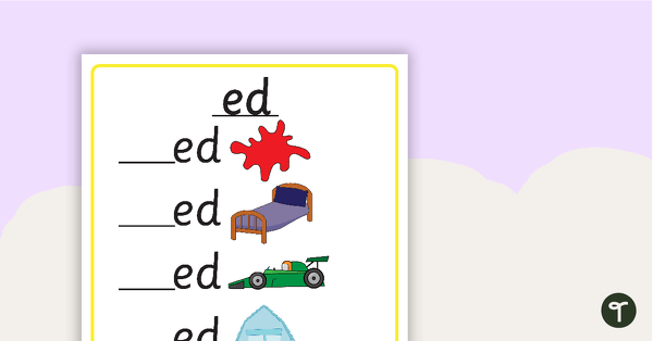 Preview image for Word Families - 'ED' - teaching resource