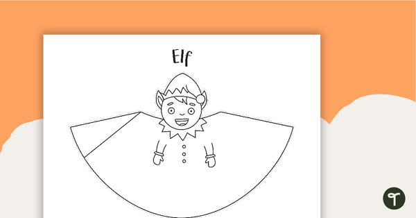 Image of Elf Tree Topper Template
