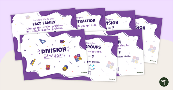 Preview image for Division Strategies Posters - teaching resource