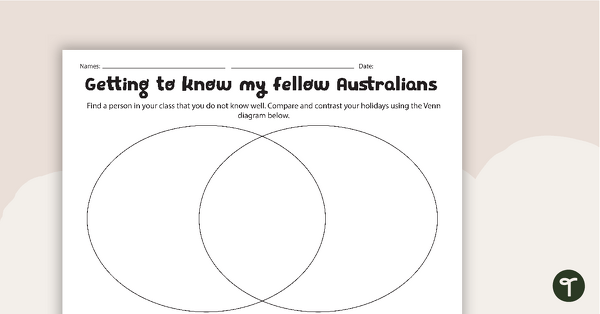Image of Getting to Know My Fellow Australians - Venn Diagram