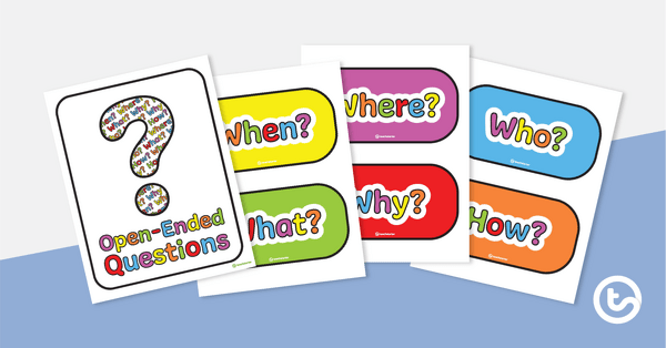 Preview image for Question Starter Display - teaching resource