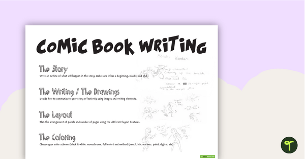 Preview image for Comic Book Writing Resource Pack - teaching resource