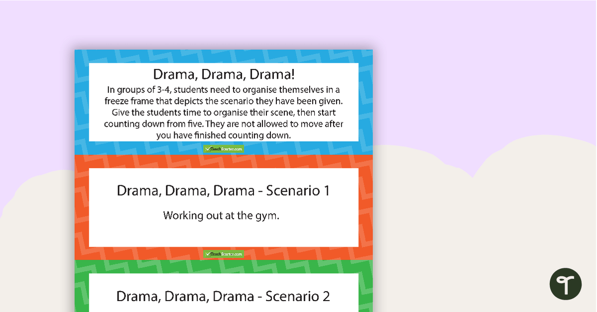 Drama, Drama, Drama Scenario Cards teaching resource