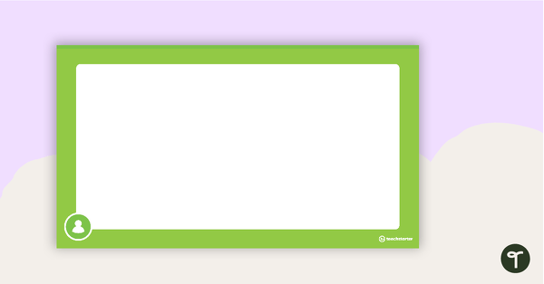 Go to Plain Green - PowerPoint Template teaching resource