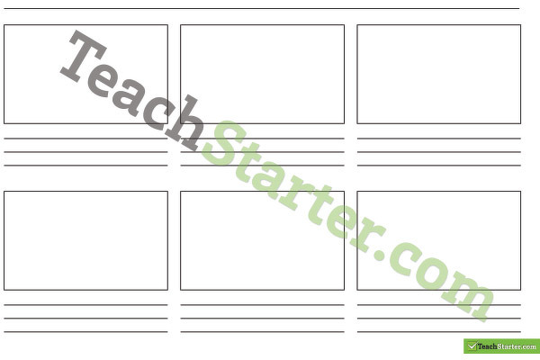 Story Boarding Template teaching resource