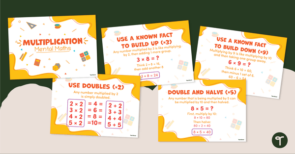 Preview image for Mental Maths Multiplication Posters - teaching resource