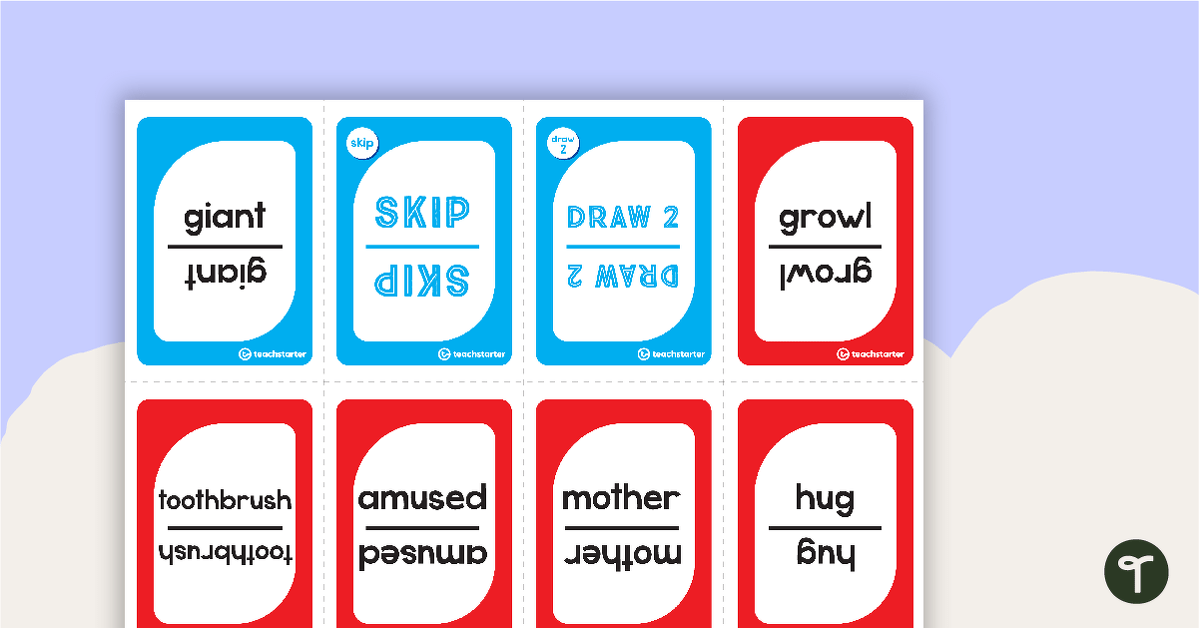 Parts of Speech Card Game – Upper Years Classroom Game – Set 3 teaching resource