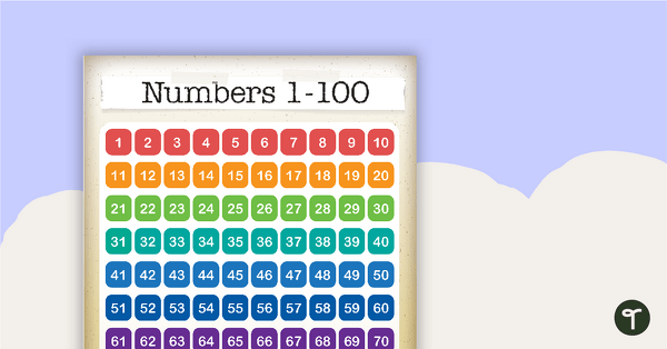 Learning Detectives - Numbers 1 to 100 Chart teaching resource