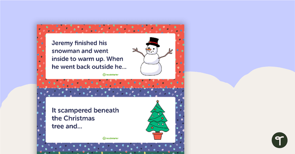 Preview image for Holiday Sentence Starters - teaching resource